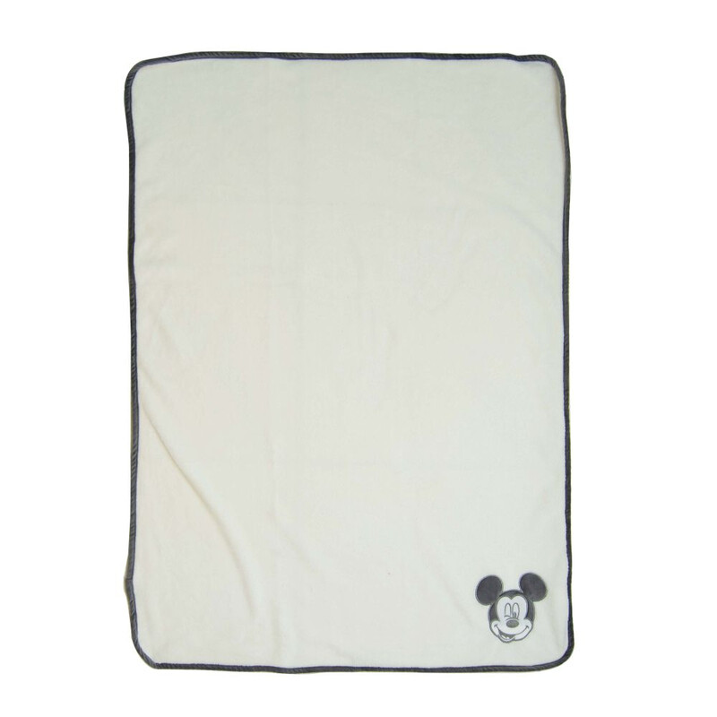 

Disney 76" x 102" Minnie Mouse Baby Blanket, White/Black