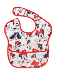 Bumkins Disney Super Bib Minnie Classic, White/Red