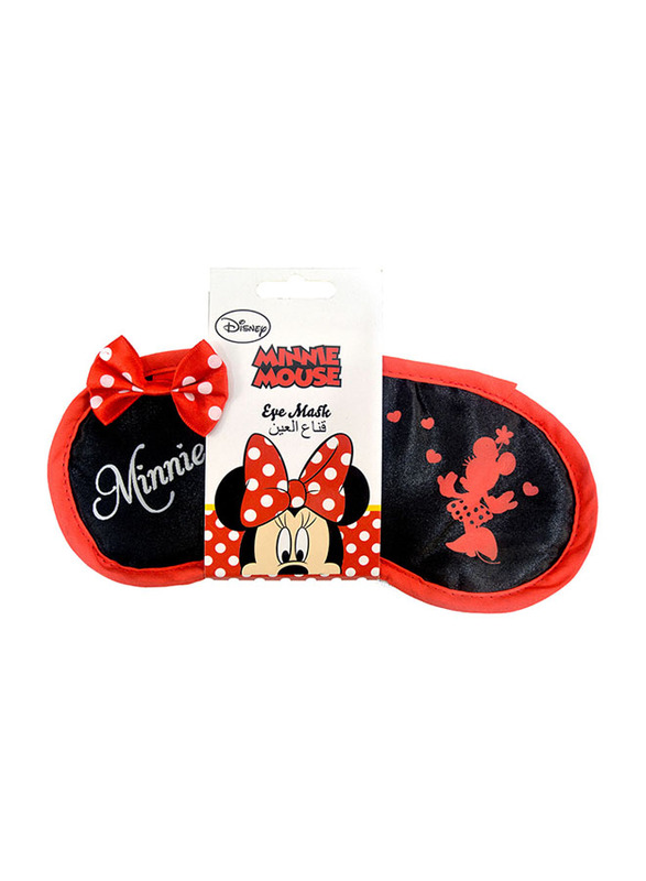 Poplar Linens Minnie Eye Mask, Red/Black