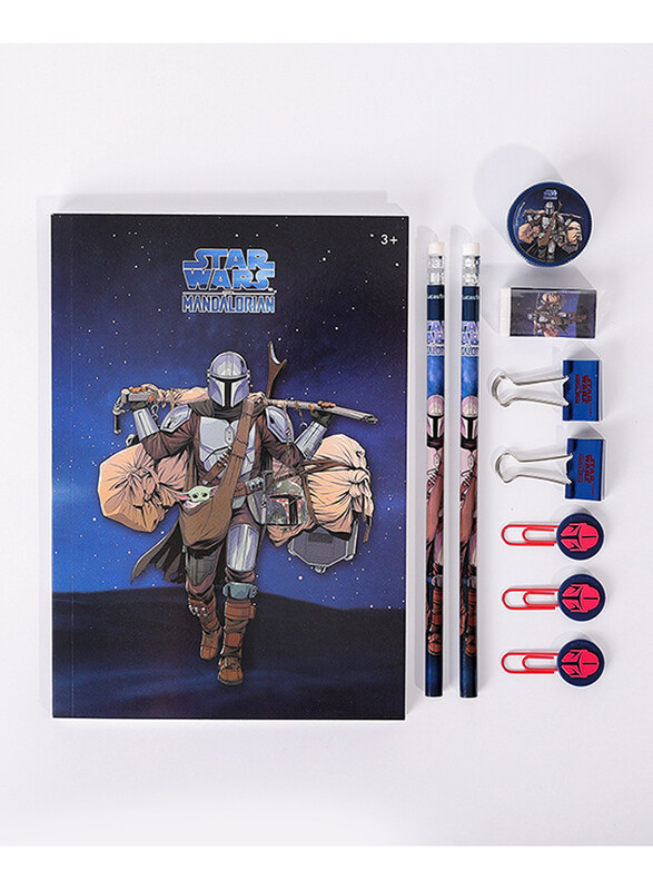 

Disney Lucas Star Wars Super Stationery Set, 10 Piece, Blue