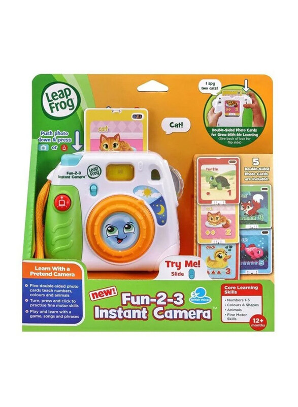 

LeapFrog Fun-2-3 Instant Camera, Learning & Education Toy, 6 Pieces, Ages 1+