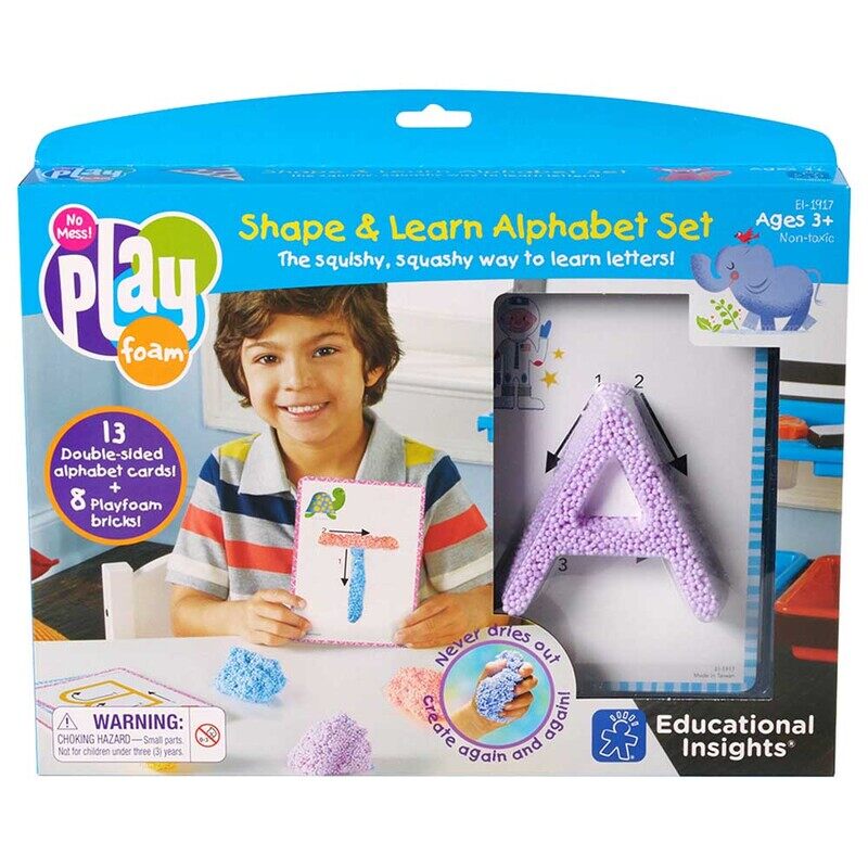 

Learning Resources Playfoam Shape & Learn Alphabet Set, Ages 3+, Multicolour