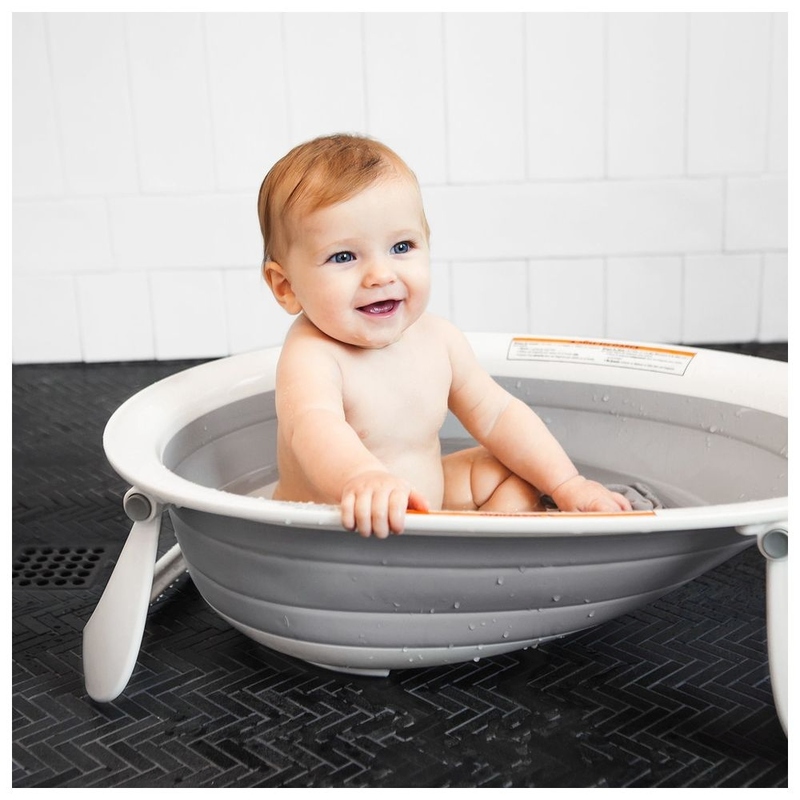Boon Naked Collapsible Baby Bathtub, Grey