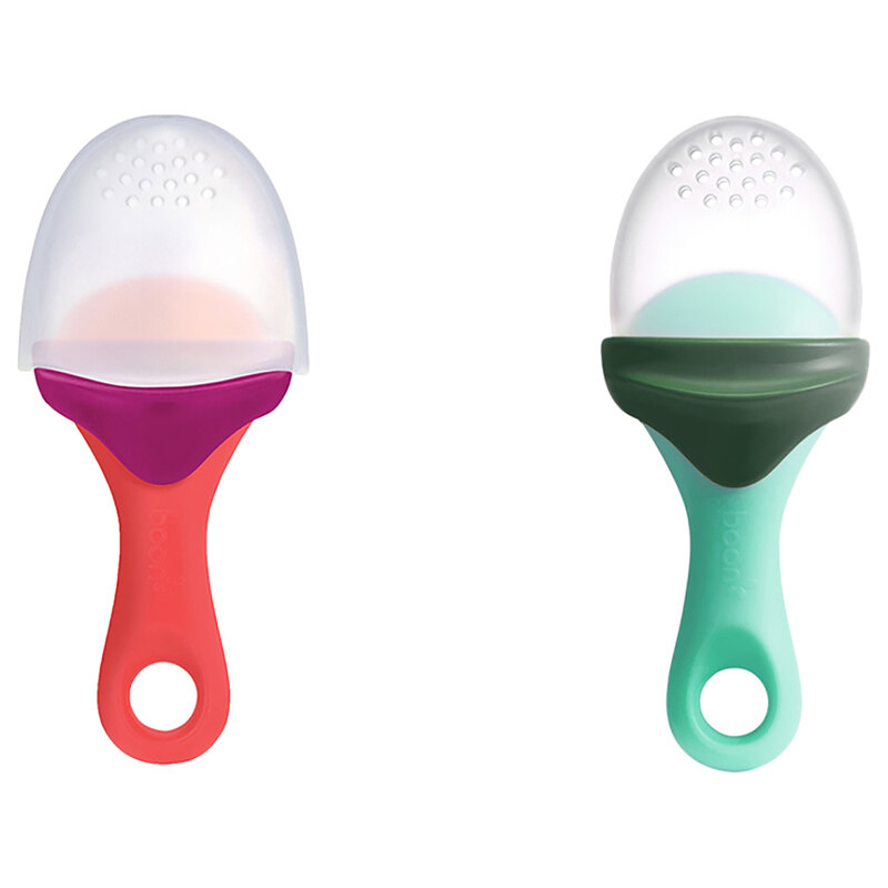 

Boon Pulp Silicone Feeder Set, 2 Pieces, Pink/Green