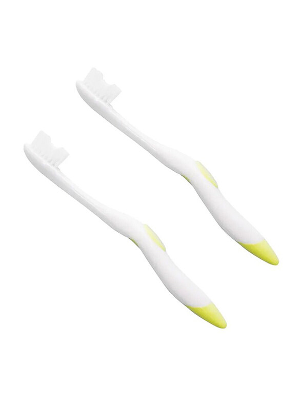 

Moon Nursery 2 Pieces White Toothbrush for Kids
