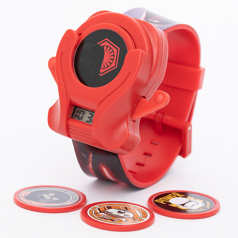 

Lucasfilm Starwars 4 Discs Shooter Watch, Ages 3+, Red