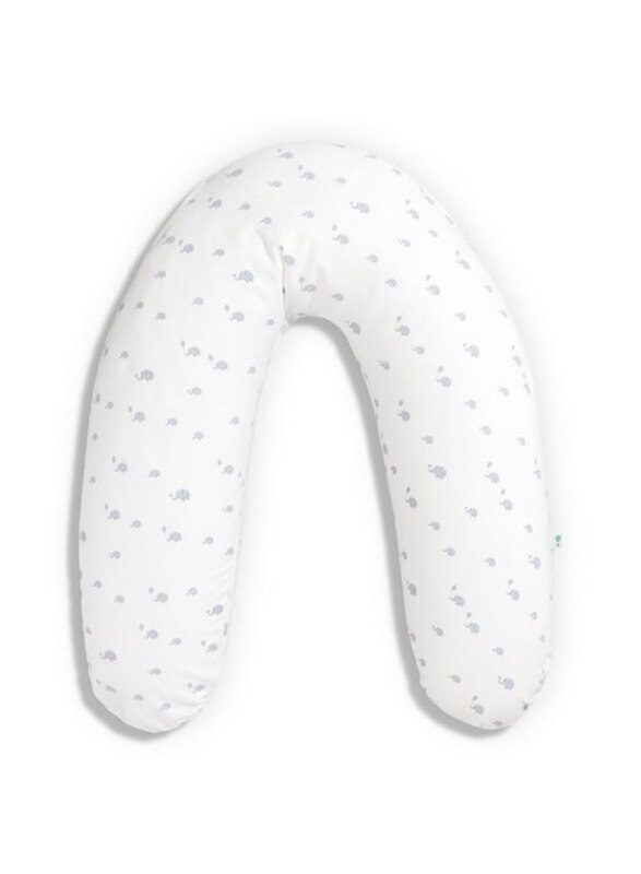 

Gloop Elephants Breastfeeding Pillow, White