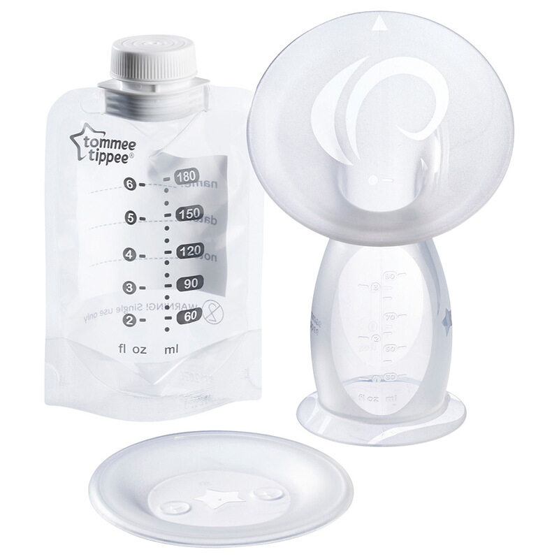 

Tommee Tippee Silicone Manual Breast Pump Set, 100ml, Clear