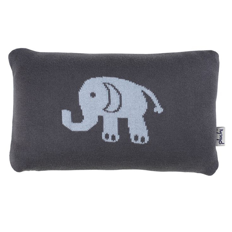 Pluchi Elephant Baby Pillows, Blue/Grey