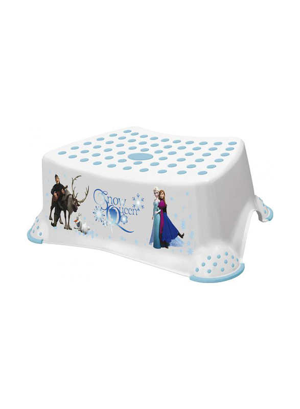Keeper Baby Frozen Step Stool with Anti Slip Function, White