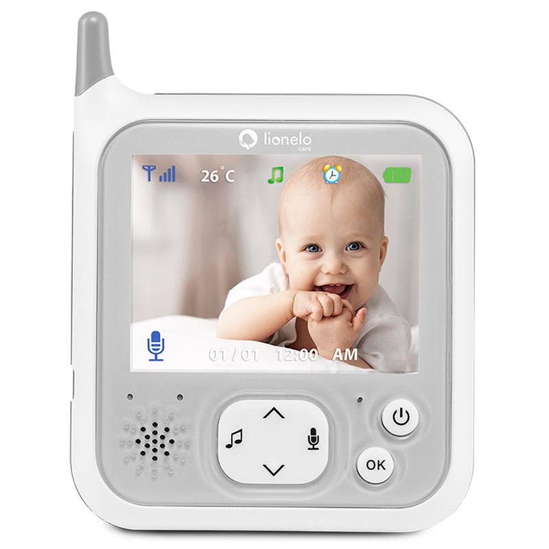 Lionelo Babyline 7.1 Video Baby Monitor, White