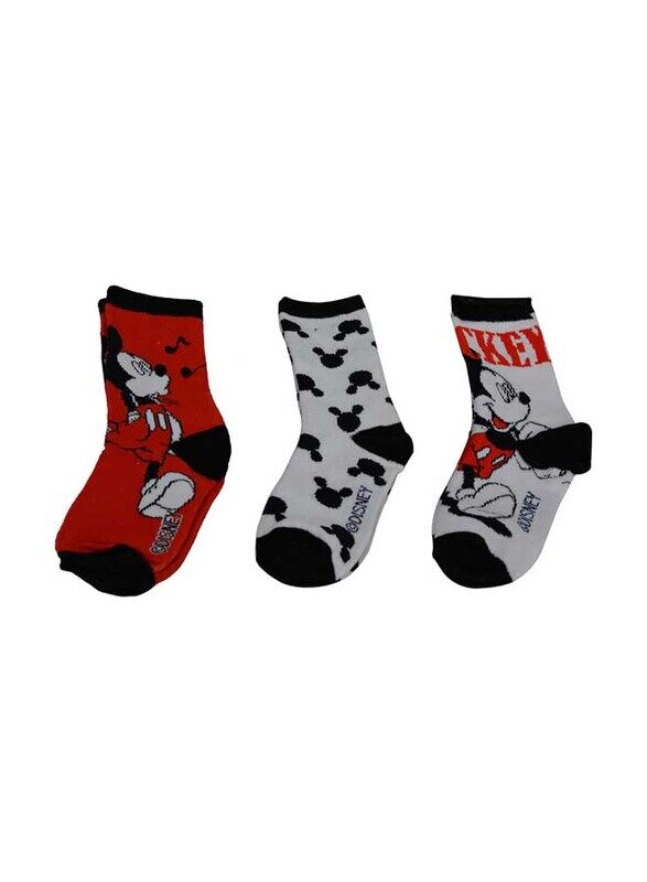

Disney Mickey Socks 3 Pieces, 5-8 Years, Multicolour