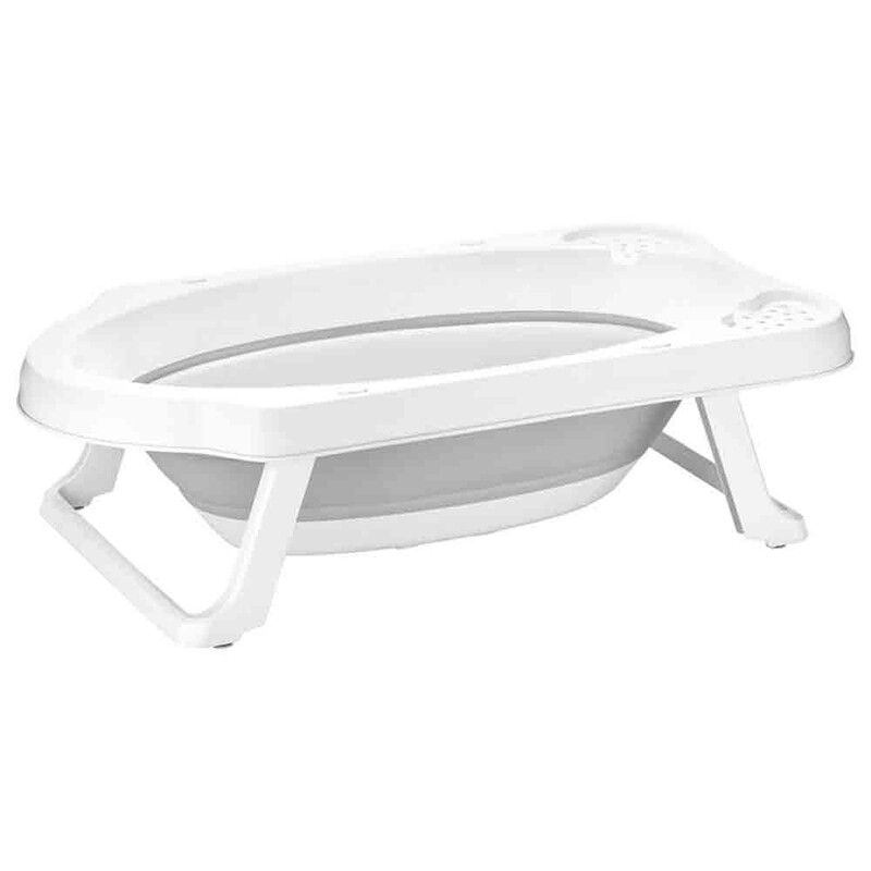 

Keeeper Foldable Bath Tub for Baby, White/Grey