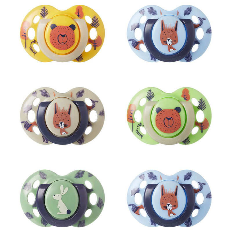 

Tommee Tippee Fun Style Soother for Boys, 6 Pieces, Multicolour