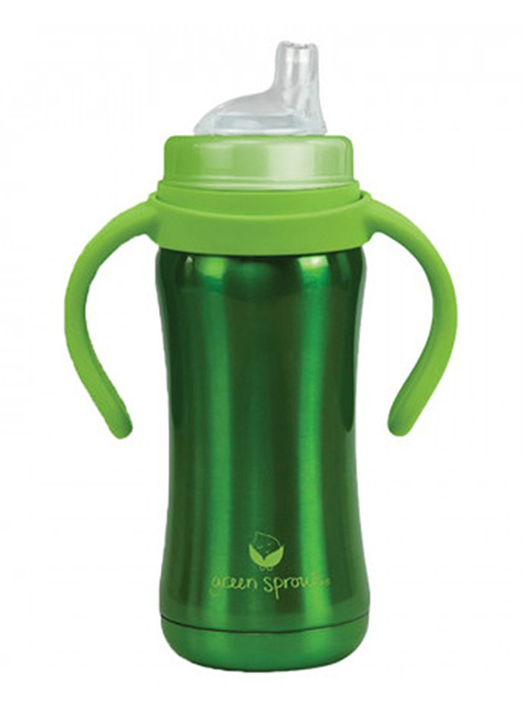 Green Sprouts Stainless Steel Sippy Cup, 177ml, Green