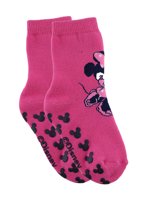 

Disney Minnie Kids Anti Slip Socks, 2-5 Years, Pink
