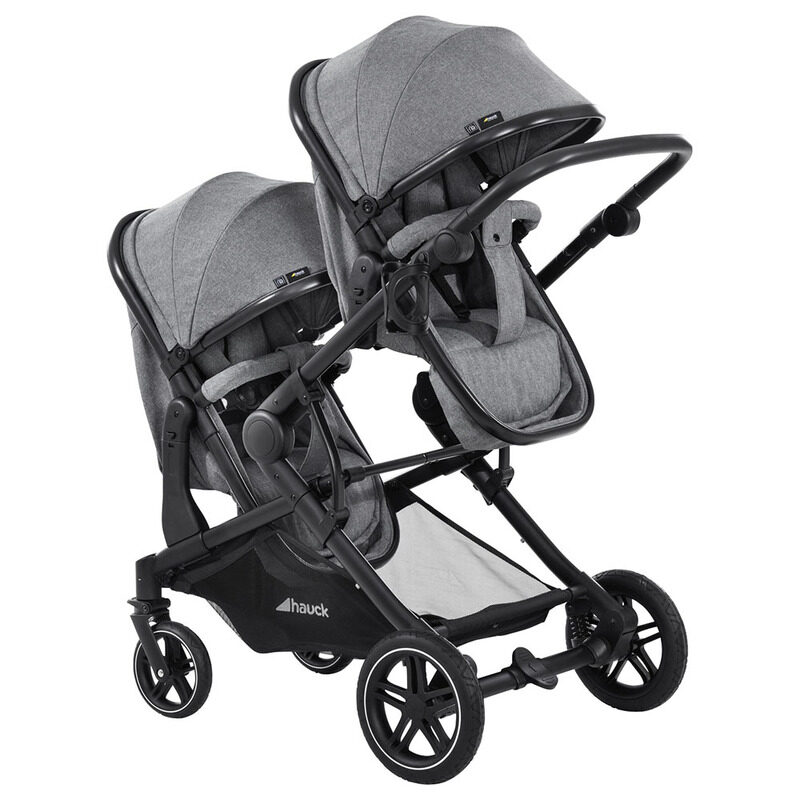 

Hauck Atlantic Twin Double Stroller, Grey