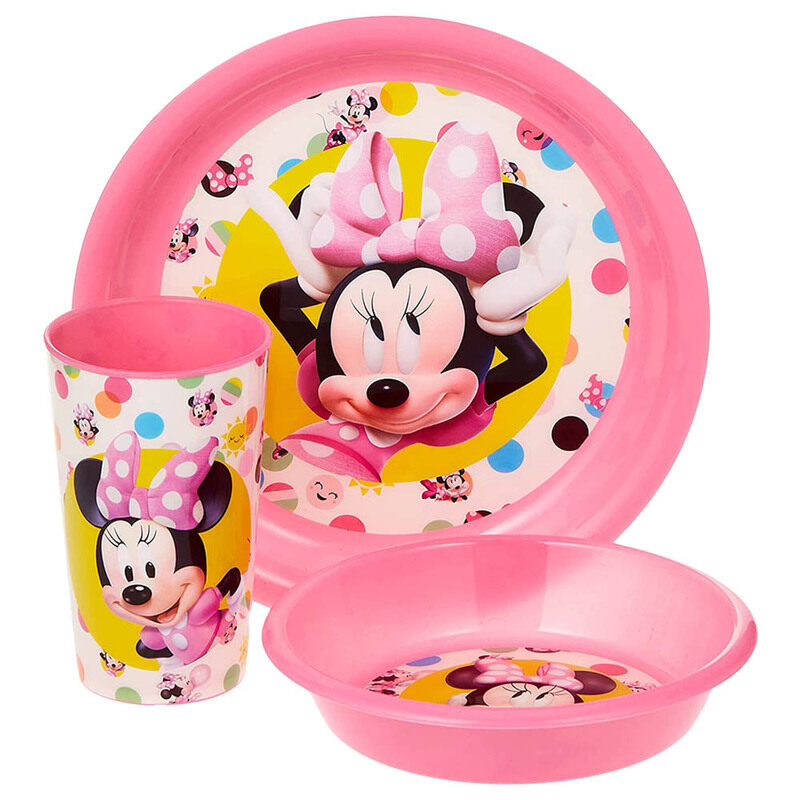 

Disney Minnie Mouse Dinnerware Set, Pink