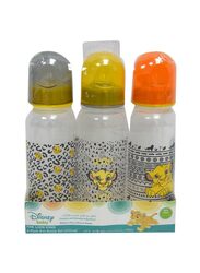 Disney 9oz Lion King Baby Feeding Bottle Pack of 3, Multicolour