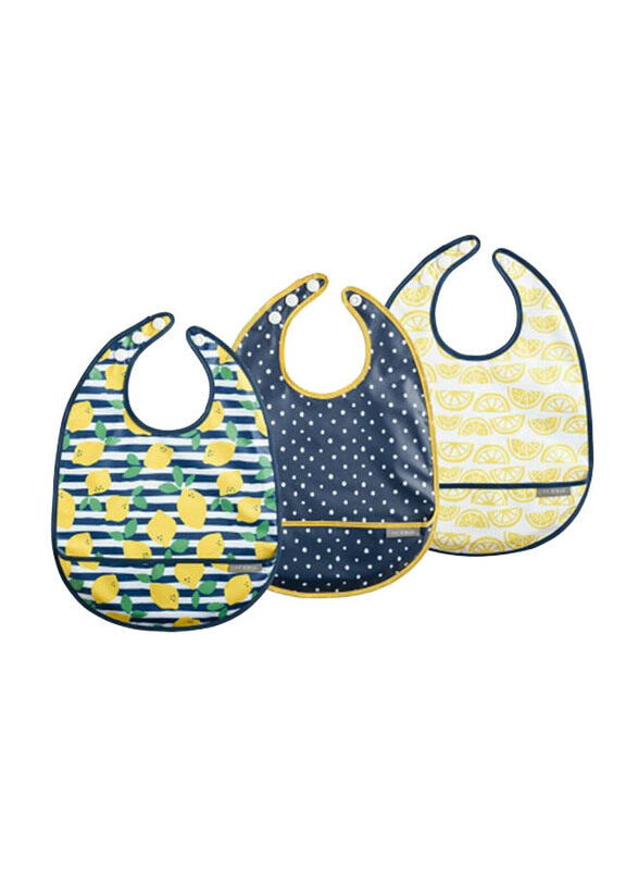 

JJ Cole Bib Set of 3 Piece, Lemon