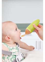 Boon Squirt Silicone Baby Food Dispensing Spoon, Mint
