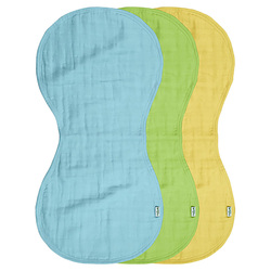 Green Sprouts Muslin Burp Organic Cloth, 3 Pieces, 0-12 Months, Multicolour