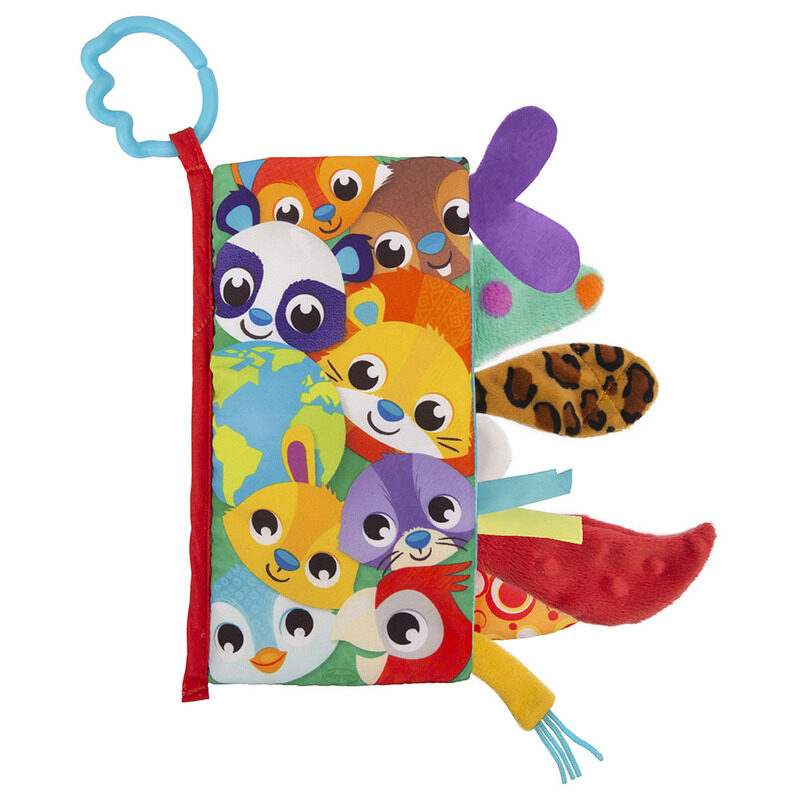 

Playgro Tails Of The World Sensory Book, Ages 3+ Months, Multicolour