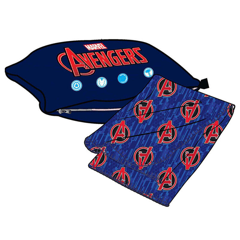 

Marvel 2-Piece Avengers Print Throw & Convertible Pillow Set, Blue