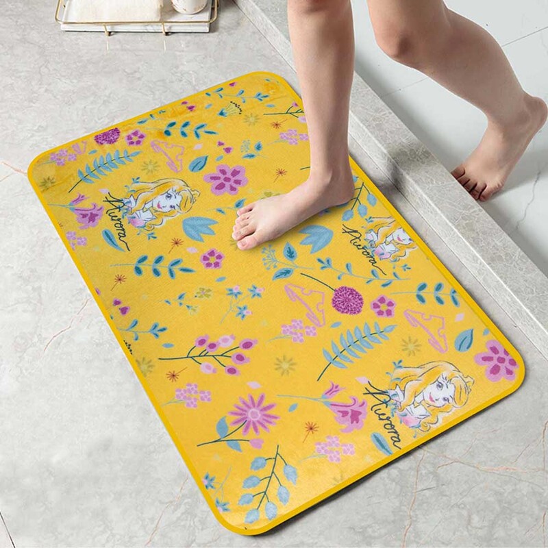 Disney Princess Bath Mat for Kids, 40 x 60, 2+ Years, Yellow