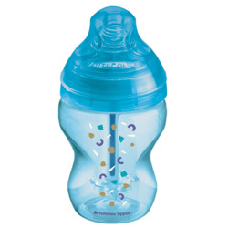 Tommee Tippee Anti-Colic Advanced Feeding Bottle, 260ml, Blue