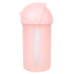 Boon Swig Silicone Straw Bottle, 270ml, Pink