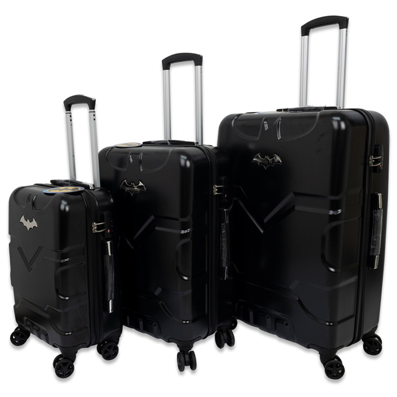 Warner Bros 4W Batman Luggage Trolley Bag Unisex, 61cm, Black