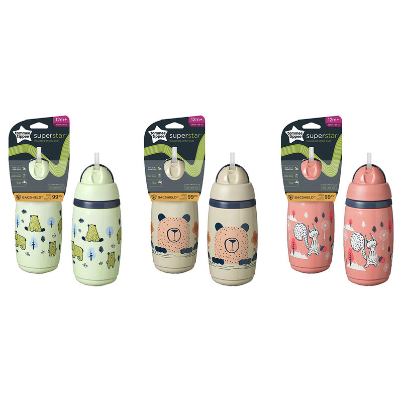 

Tommee Tippee Superstar Insulated Straw Cup, 3 Piece, 266ml, Multicolour