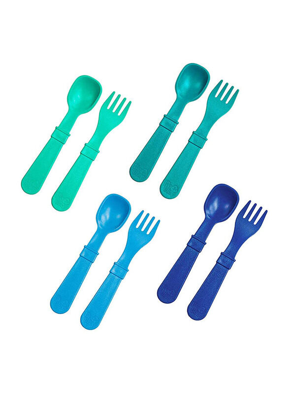 

Re-Play Recycled Spoons & Forks True Pack of 8, Multicolour