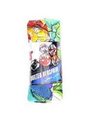 Marvel The Avengers Quilted Bedspread Kids Bed Sheet, 150 x 200cm, Multicolour