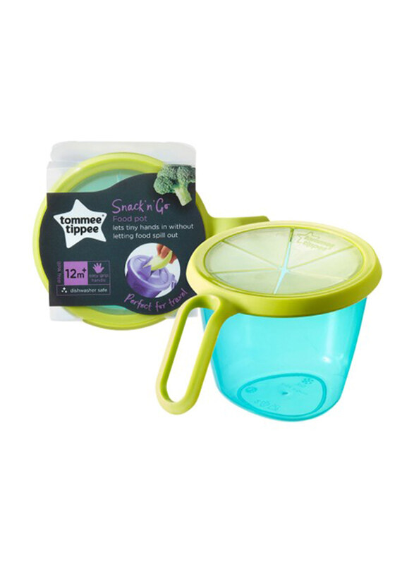 

Tommee Tippee Explora Snack and Go Pot, Green/Blue