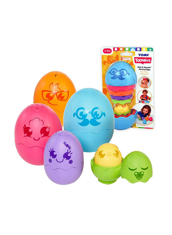 

Tomy Toomies Hide & Squeak Nesting Eggs, Ages 1+