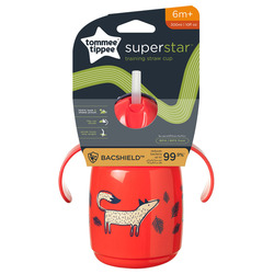 Tommee Tippee Superstar Training Straw Cup, 300ml, Red