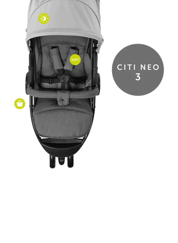 Hauck Citi Neo 3 Baby Jogging Stroller, Grey