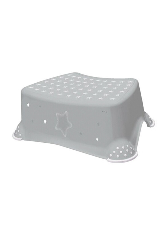 Keeeper Step Stool with Anti Slip Function Stars, Grey