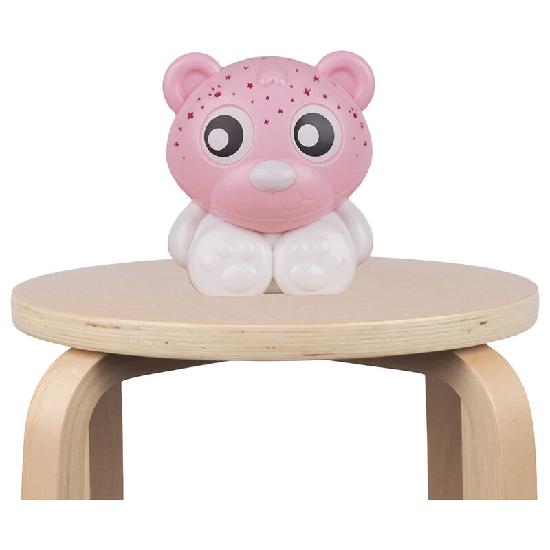 

Playgro Goodnight Bear Night Light & Projector, Pink & White