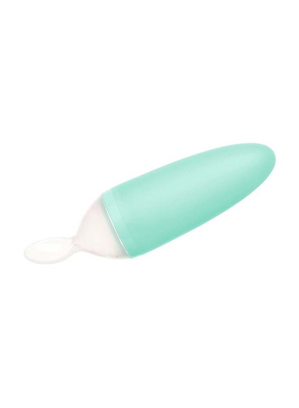 Boon Squirt Silicone Baby Food Dispensing Spoon, Mint