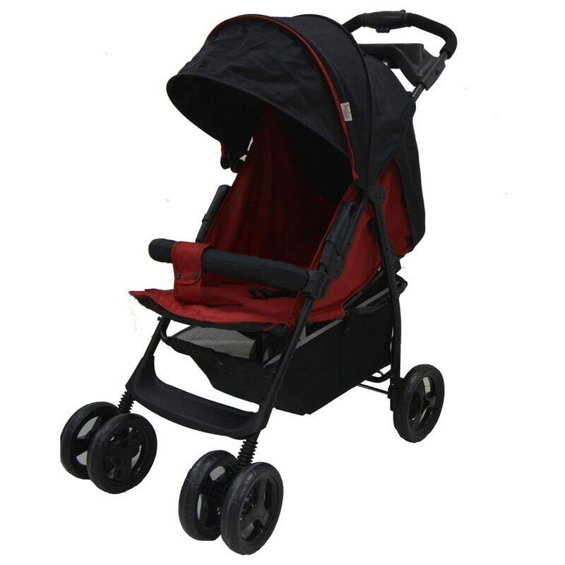 

Baby Club Baby's Club Comfort 4 Wheel Stroller with Backrest Seat, Red