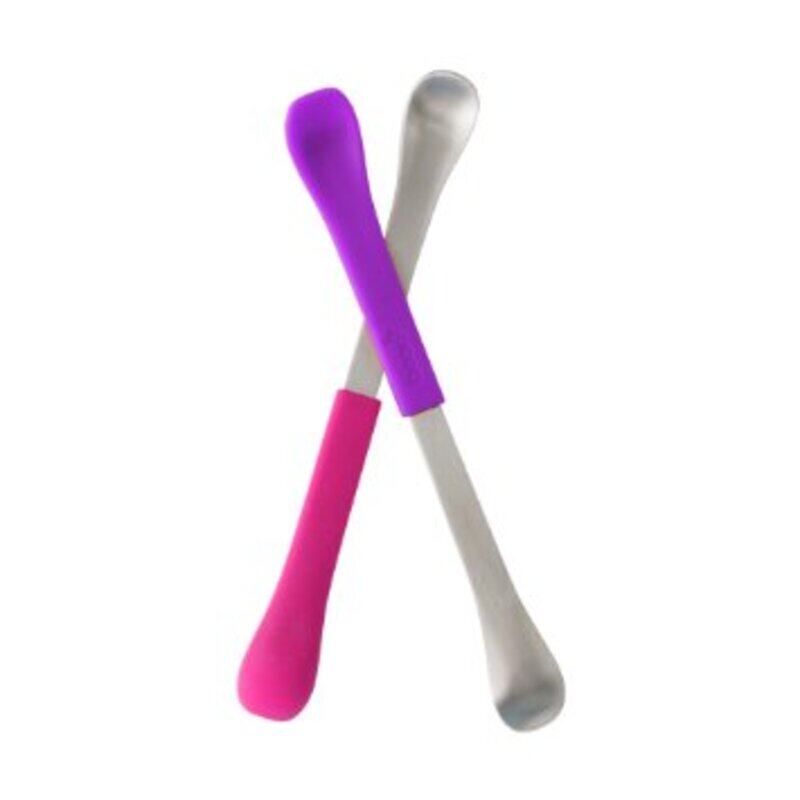 

Boon Swap 2 in 1 Feeding Spoon, 2-Pieces, 4+ Months, Pink/Purple