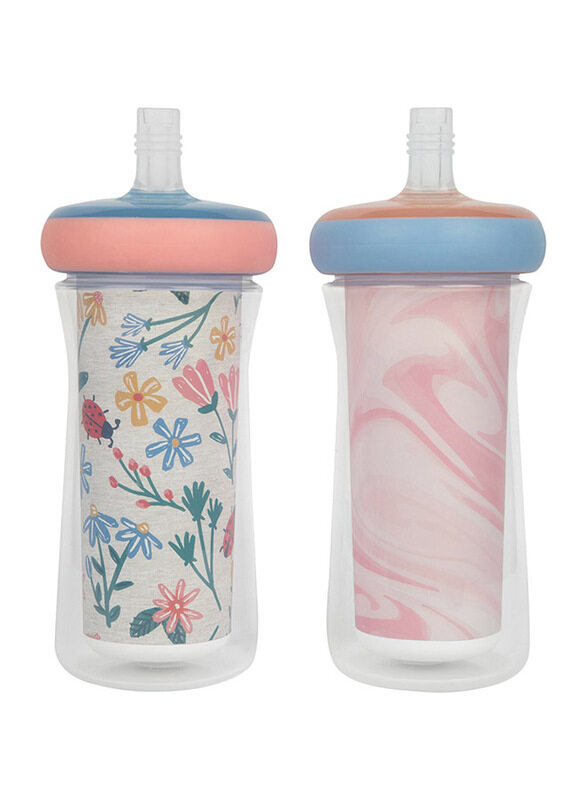 

The First Years Insulated Straw Feeding Cup, 2 Pieces, 266ml, Multicolour