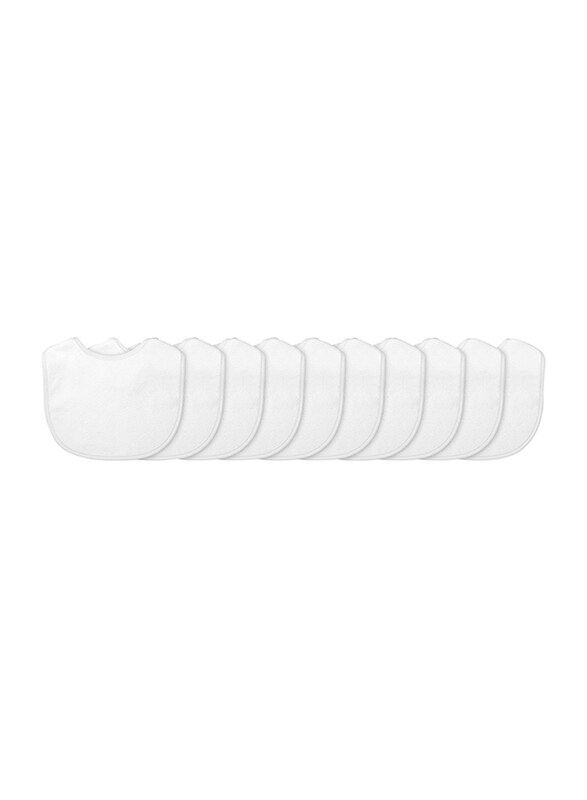 

Green Sprouts Stay Dry Bibs Pack Of 10, White