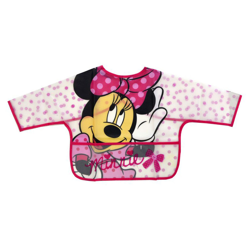 Disney Minnie Sleeved Bib, Pink