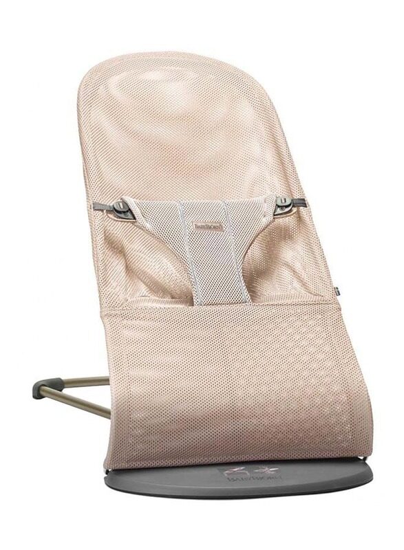 

BabyBjorn Fabric Seat Mesh Bouncer Bliss, Pearly Pink