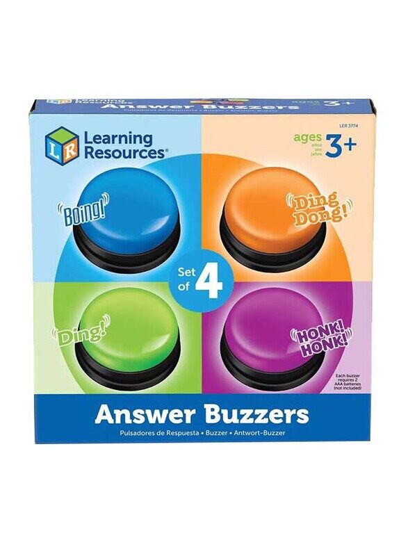 

Learning Resources Answer Buzzers, 4 Pieces, Ages 3+