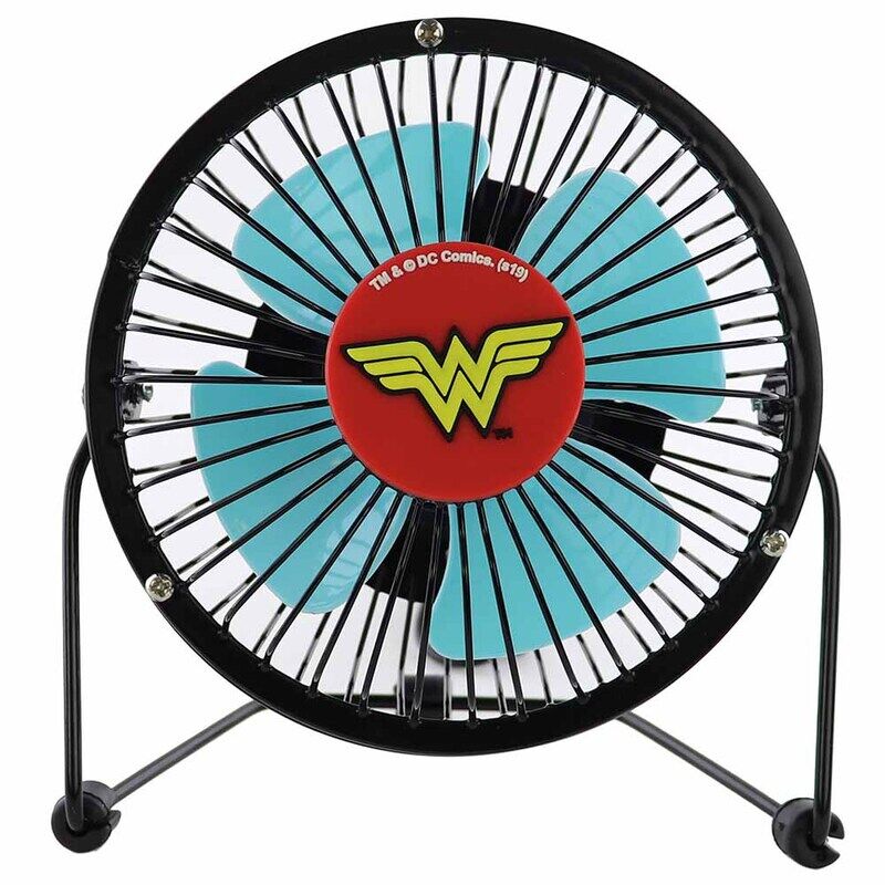 

Warner Bros Wonder Woman USB Fan Desk Personal Fan, Blue